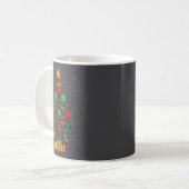 Kickball-Mannschaft-Christbaum Weihnachten Kaffeetasse (Vorderseite Links)