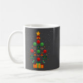Kickball-Mannschaft-Christbaum Weihnachten Kaffeetasse (Links)