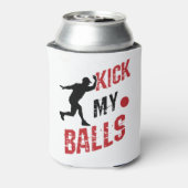 Kickball Pitcher Funny kick mir die Bälle Dosenkühler (Kanne Rückseite)
