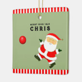 Kickball Player Holiday Gift Keramikornament (Links)