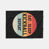 Kickball Player Retro Funny Gift Fleecedecke (Vorderseite (Horizontal))