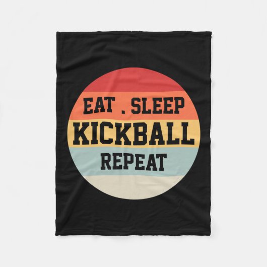 Kickball Player Retro Funny Gift Fleecedecke (Vorderseite)