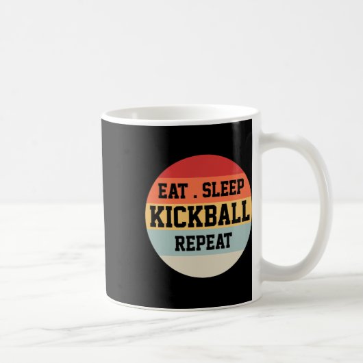 Kickball Player Retro Funny Gift Kaffeetasse (Rechts)