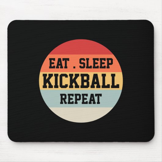 Kickball Player Retro Funny Gift Mousepad (Vorne)