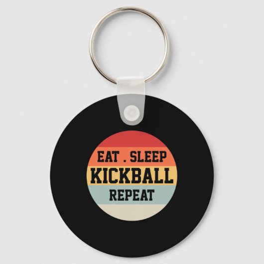 Kickball Player Retro Funny Gift Schlüsselanhänger (Vorderseite)