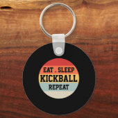 Kickball Player Retro Funny Gift Schlüsselanhänger (Vorderseite)