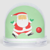 Kickball Sports Holiday Gift Schneekugeln (Rückseite)