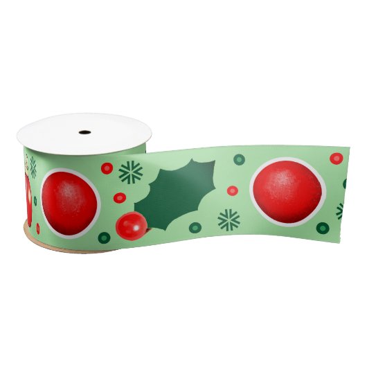 Kickball Weihnachtsgeschenk Satin Ribbon Satinband (Spule)
