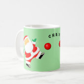 Kickball-Weihnachtskollektion Kaffeetasse (Vorderseite Links)