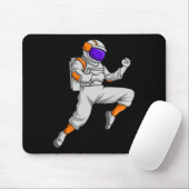 Kickbox-Astronaut Kickboxer Weltraum Karate B Mousepad (Mit Mouse)