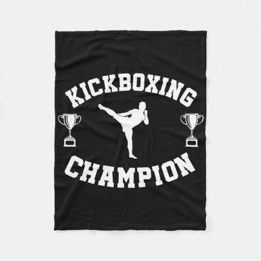 Kickbox-Champion Fleecedecke (Vorderseite)