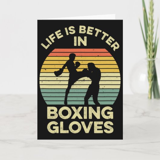 Kickbox-Design für einen Muay-Thai-Kämpfer Karte (Vorderseite)