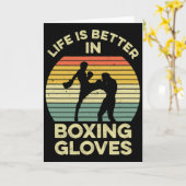 Kickbox-Design für einen Muay-Thai-Kämpfer Karte (Gelbe Blume)