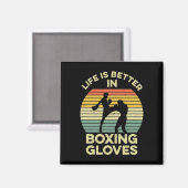 Kickbox-Design für einen Muay-Thai-Kämpfer Magnet (Vorderseite/Rückseite)