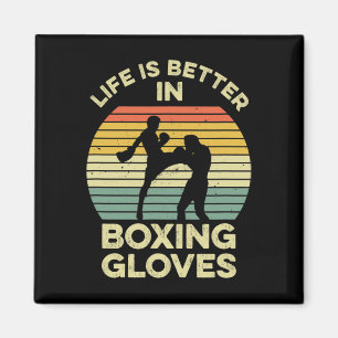 Kickbox-Design für einen Muay-Thai-Kämpfer Magnet
