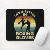 Kickbox-Design für einen Muay-Thai-Kämpfer Mousepad (Mit Mouse)