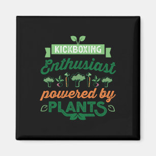 Kickbox-Enthusiast durch Pflanzen angetrieben Vega Magnet