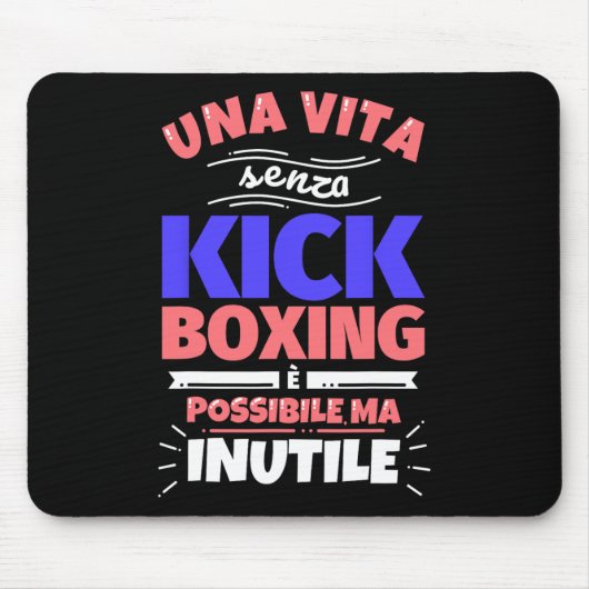 Kickbox-Geschenk Lustig Athletischer Sport - Ohne  Mousepad (Vorne)