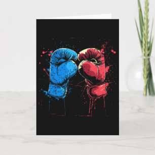 Kickbox-Handschuhe Grafik Kampfsport Karte