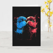 Kickbox-Handschuhe Grafik Kampfsport  Karte (Gelbe Blume)