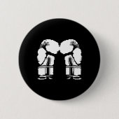 Kickbox-Handschuhe Pixel Art Sanda  Button (Vorderseite)