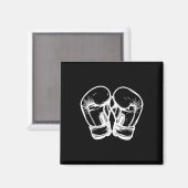 Kickbox-Handschuhe Zeichnung Taekwondo Magnet (Vorderseite/Rückseite)