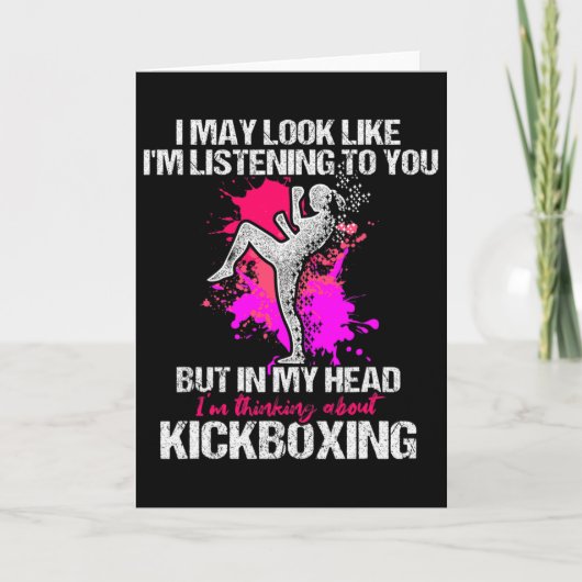 Kickbox-Hör-Kickbox-Training  Karte (Vorderseite)