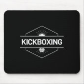 Kickbox-Kampf-Logo Mousepad (Vorne)
