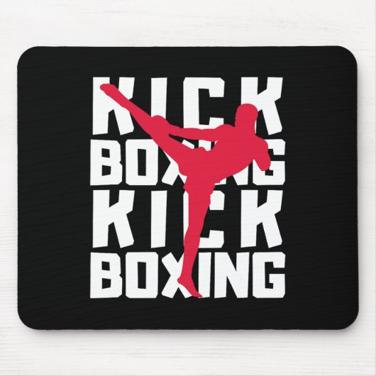 Kickbox-Kämpfer Mousepad (Vorne)
