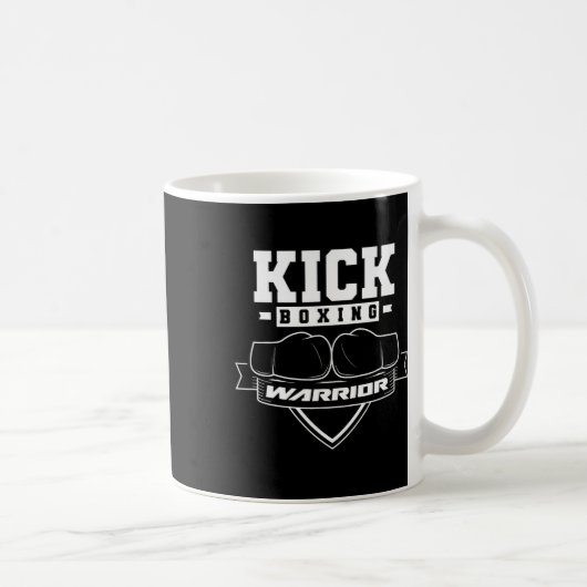 Kickbox-Krieger Kickbox Kickboxer Kick Boxing Kaffeetasse (Rechts)