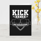 Kickbox-Krieger Kickbox Kickboxer Kick Boxing Karte (Gelbe Blume)