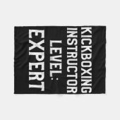 Kickbox-Lehrer Kick-Boxing-Training _2 Fleecedecke (Vorderseite (Horizontal))