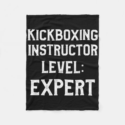 Kickbox-Lehrer Kick-Boxing-Training _2 Fleecedecke (Vorderseite)