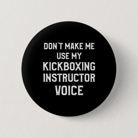 Kickbox-Lehrer Kick-Boxing-Training _3 Button (Vorderseite)