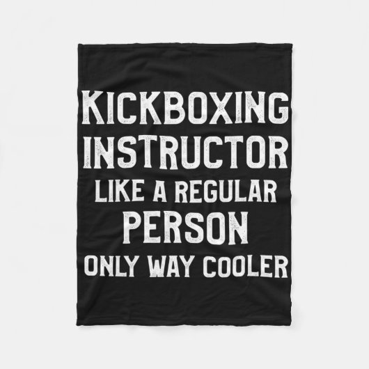 Kickbox-Lehrer Kick-Boxing-Training Fleecedecke (Vorderseite)