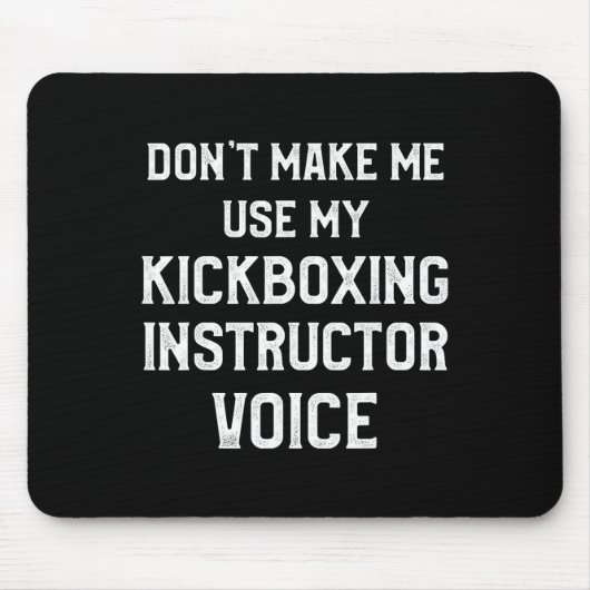 Kickbox-Lehrer Kick Boxing Workout _3 Mousepad (Vorne)