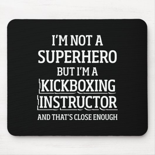 Kickbox-Lehrer Kick Boxing Workout _5 Mousepad (Vorne)