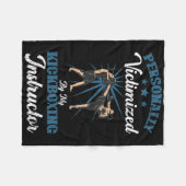 Kickbox-Lehrer Lustiger Kick Boxer Boxen Grap Fleecedecke (Vorderseite (Horizontal))