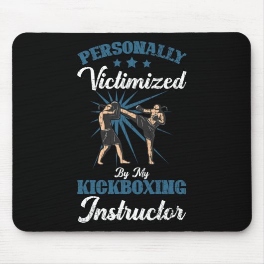 Kickbox-Lehrer Lustiger Kick Boxer Boxen Grap Mousepad (Vorne)