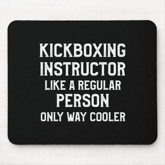 Kickbox-Lehrkraft Kick-Boxing-Workout Mousepad (Vorne)
