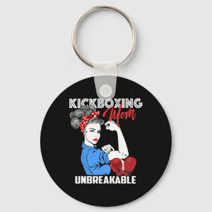 Kickbox-Mama Unzerbrechliche Kickboxer-Mutter-Gesc Schlüsselanhänger