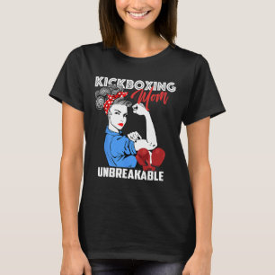 Kickbox-Mama Unzerbrechliche Kickboxer-Mutter Gesc T-Shirt