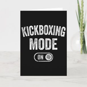 Kickbox-Modus Ein Lustiges Kickboxer-Geschenk Coac Karte