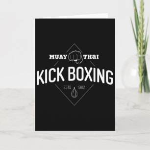 Kickbox-Shirt Muay Thai Boxer Kampfsport-T-Shirt Karte