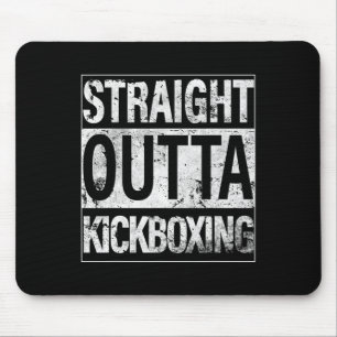 Kickbox-Shirt Straight Outta Kickboxen T-Shirt Mousepad