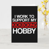 Kickbox-Support Kick-Boxing-Workout Karte (Gelbe Blume)