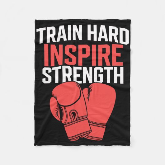 Kickbox-Trainer Intensive Fitness Selbstverteidigu Fleecedecke (Vorderseite)