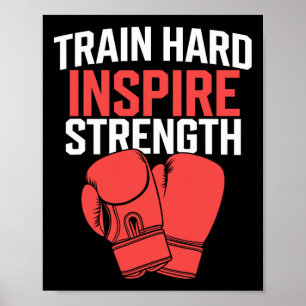 Kickbox-Trainer Intensive Fitness Selbstverteidigu Poster