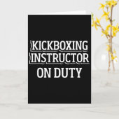 Kickbox-Trainer Kick-Boxing-Training _1 Karte (Gelbe Blume)
