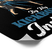 Kickbox-Trainer Lustiger Kickboxer Boxen Grap Poster (Ecke)